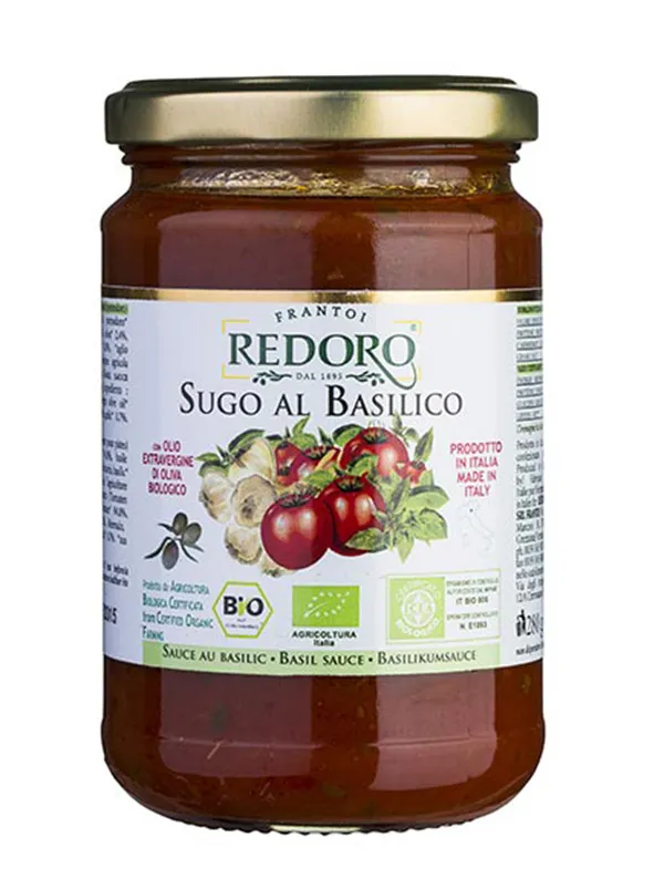 redoro-sugo-al-basilico-bio-sauce-tomate-basilic-lot-de-6 image 1