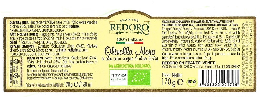redoro-olivella-nera-lot-de-6-cr-me-d-olives-noires-bio-l-huile-d-olive-extra-vi image 2