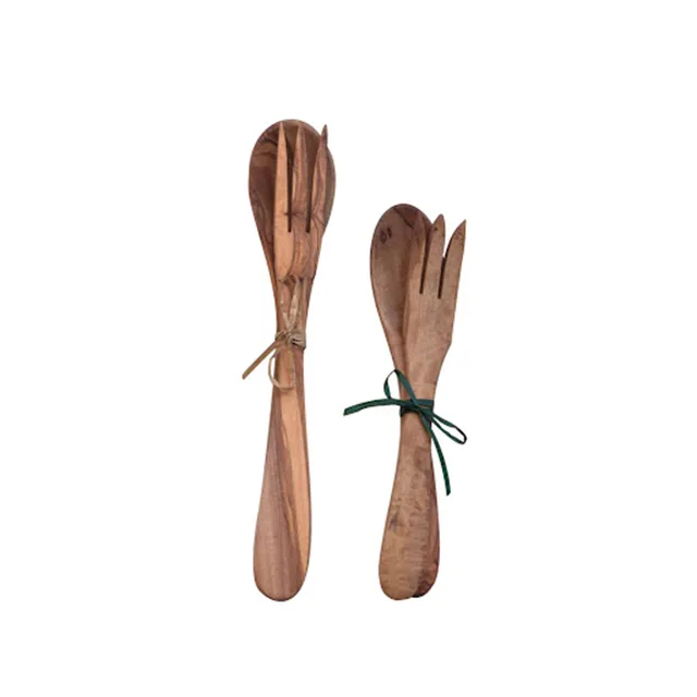 olio-roi-paire-de-couverts-en-bois-d-olivier image 1