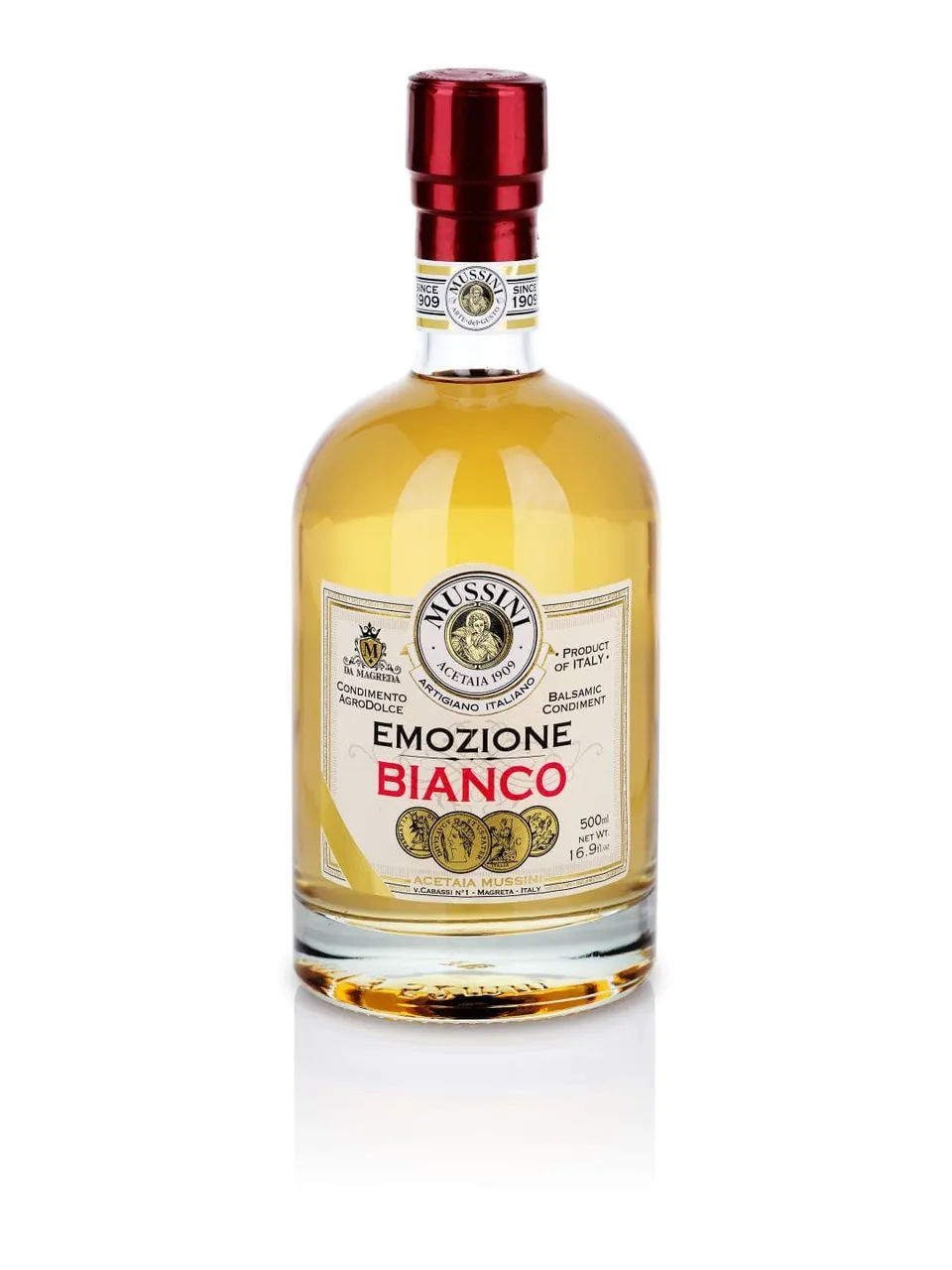 mussini-emozione-bianco-4-m-dailles-condiment-aigre-doux-blanc-500-ml image 1