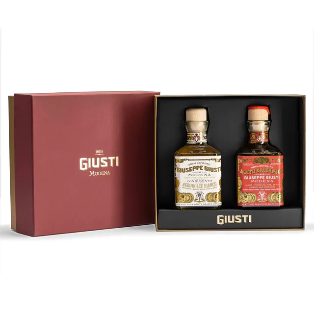 giusti-duetto-agrodolce-bianco-et-3-m-dailles-d-or-coffret-balsamique-mod-ne image 1