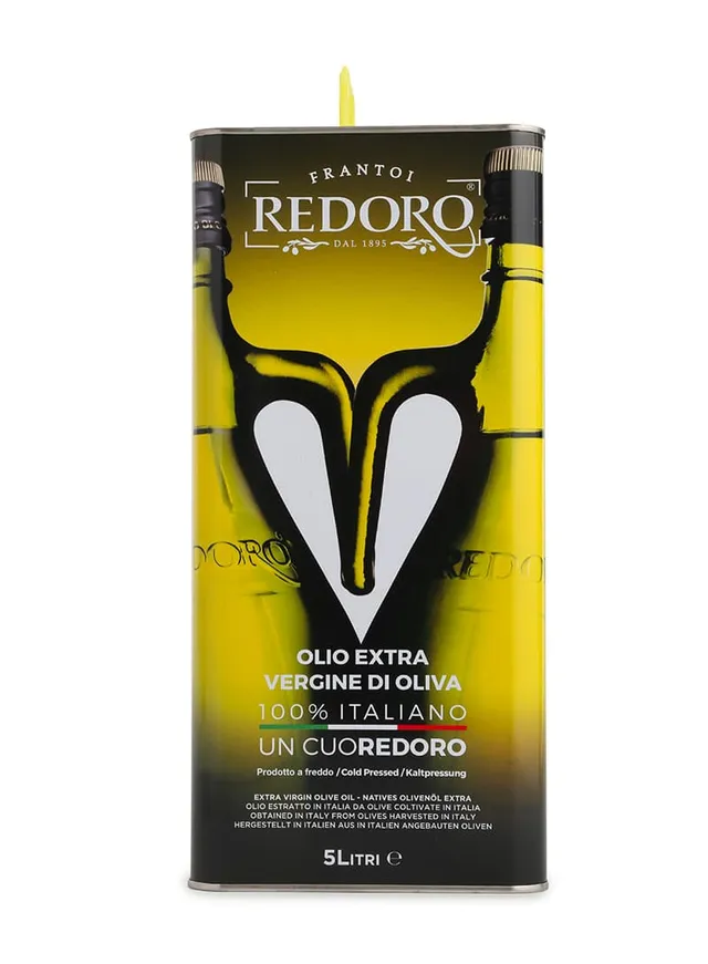 redoro-linea-oro-huile-d-olive-extra-vierge-italienne-5-l-carton-4-bidons image 1