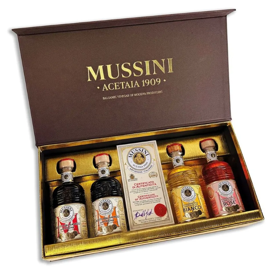 mussini-belle-poque-coffret-prestige-4x100-ml-balsamiques-condiments image 1