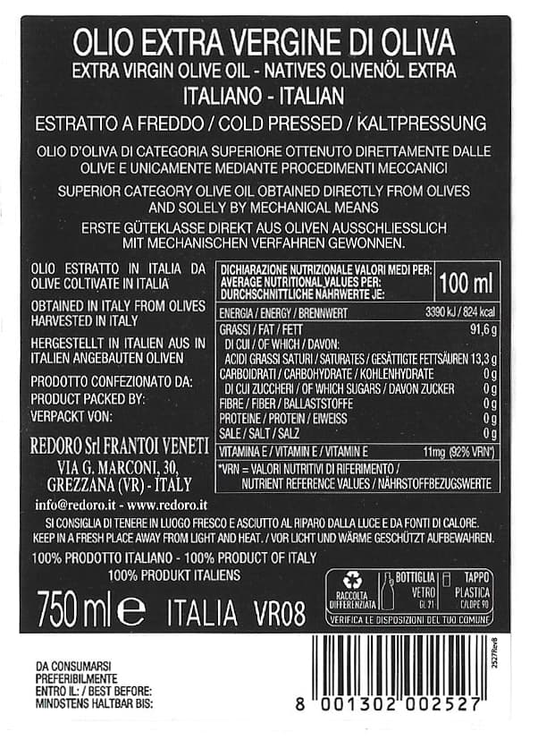 redoro-linea-oro-huile-d-olive-extra-vierge-italienne-0-75-l-carton-6-bouteilles image 2