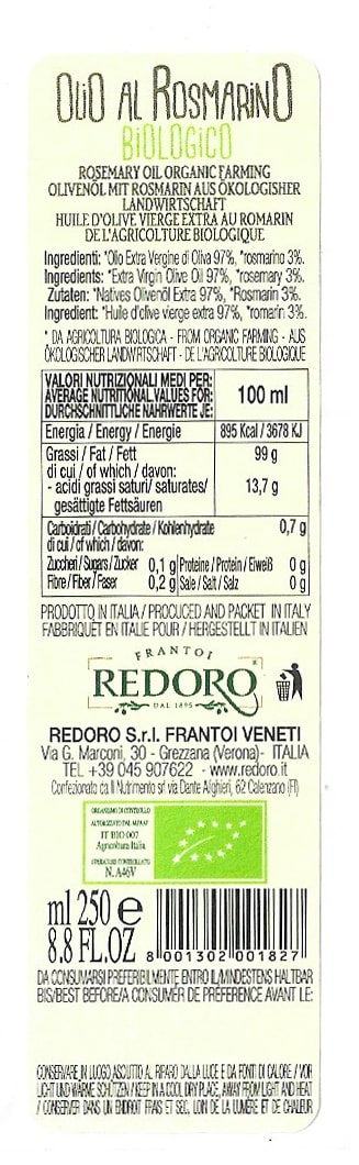 redoro-condimento-olio-al-rosmarino-lot-de-6-bouteilles-bio image 2