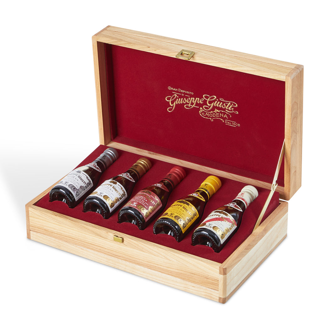 giusti-coffret-collection-historique-5x100ml-vinaigre-balsamique-de-mod-ne-igp image 1