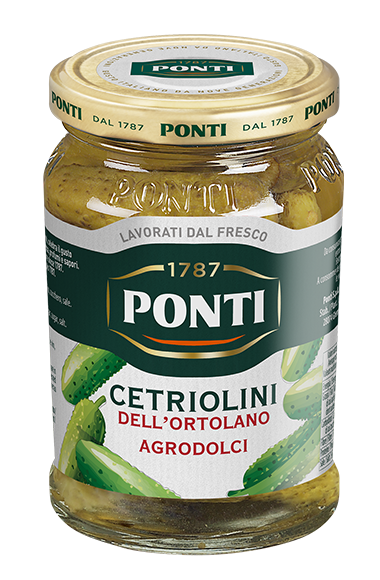 ponti-cetriolini-dell-ortolano-agrodolci-petits-cornichons-aigre-doux image 1