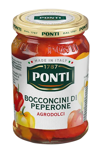ponti-bocconcini-di-peperone-in-agrodolce-mini-poivrons-aigre-doux image 1