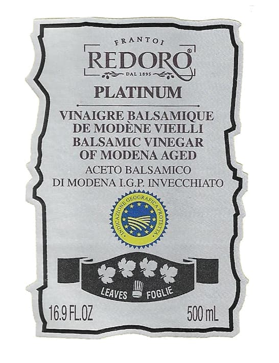 redoro-aceto-balsamico-platinum-500-ml-lot-de-6-balsamiques-de-mod-ne image 3