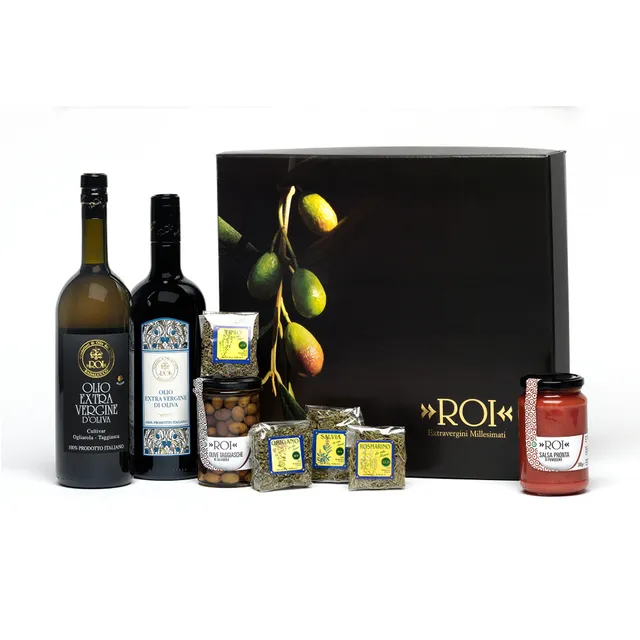 olio-roi-box-andagna-coffret-huiles-d-olive-et-sp-cialit-s-5-pi-ces image 1