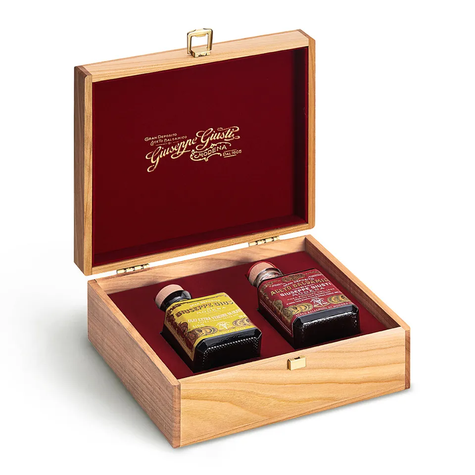 giusti-duetto-huile-d-olive-extra-vierge-vinaigre-balsamique-3-m-dailles-d-or-co image 1