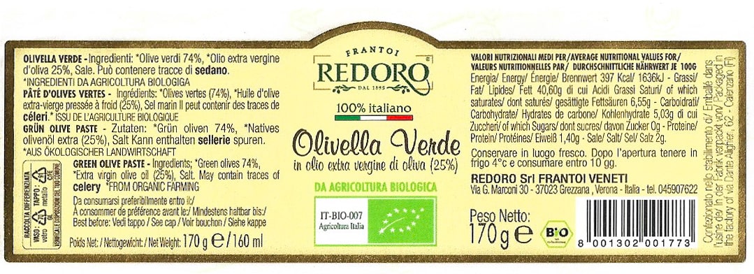 redoro-olivella-verde-cr-me-d-olives-vertes-lot-de-6 image 2