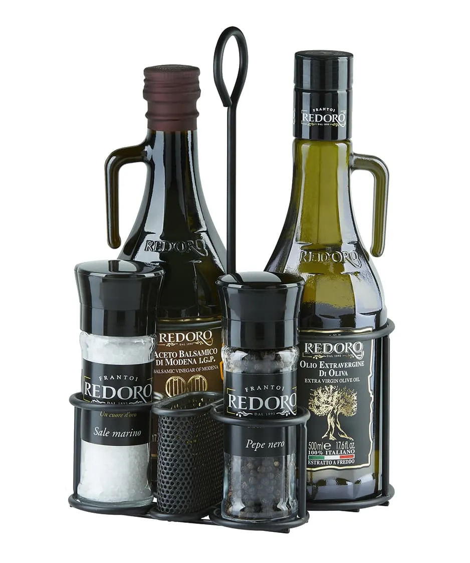 redoro-oliera-laccata-nera-500-ml-avec-huile-extra-vierge image 1