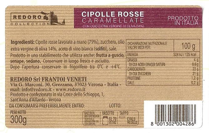redoro-linea-oro-oignons-rouges-caram-lis-s-6-pi-ces image 2