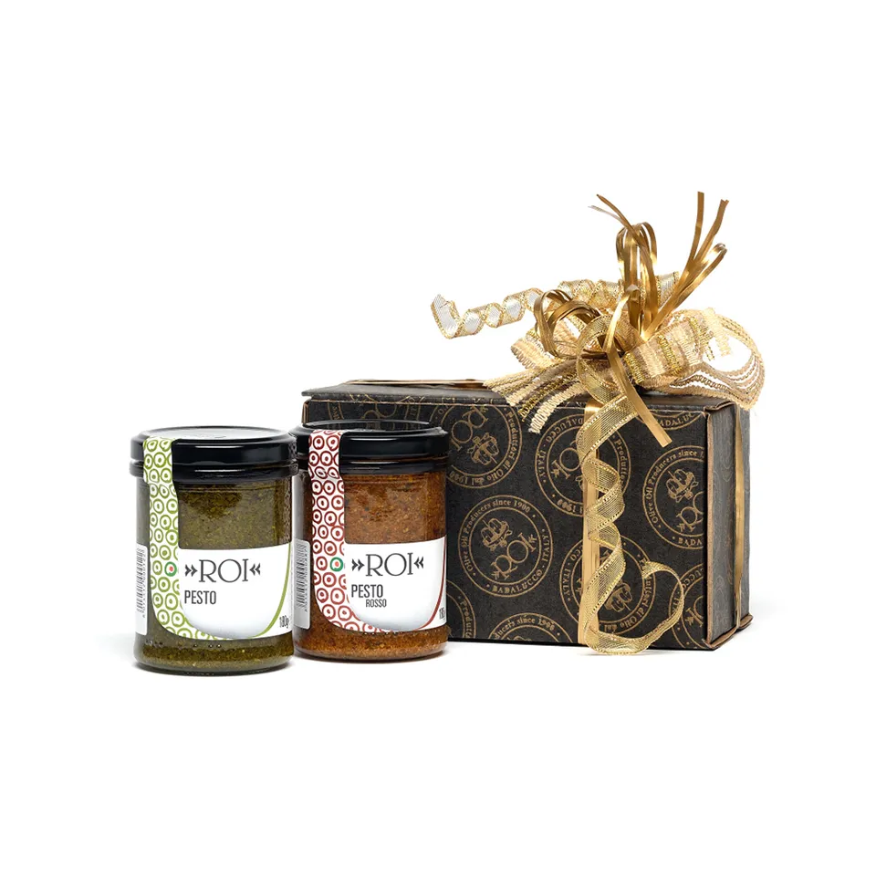 olio-roi-box-arzene-coffret-pesto-pesto-rosso-2x180g image 1